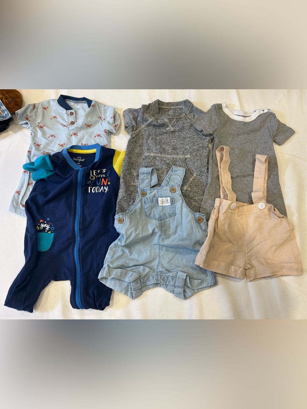 6 baby romper bundle